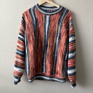 EARTHBOUND Vibrant‎ Striped Crewneck Sweater